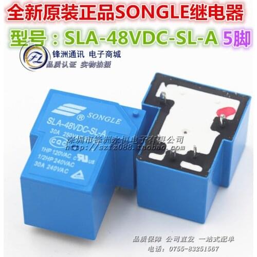 10 Free Shipping 5 feet | 5P SLA-48VDC-SL-A T90 roughly 5 feet 48V relay relay