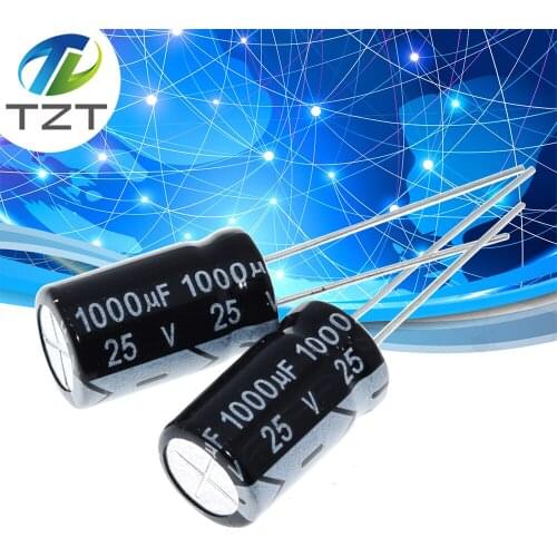10PCS Higt quality 25V1000UF 10*17mm 1000UF 25V 17*10 Electrolytic capacitor