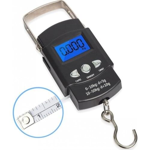 50kg Digital Travel Fish Luggage Postal Hanging Hook Electronic Weighing Scale