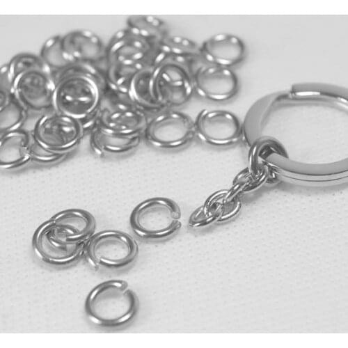 500pcs 7*1mm srong Stainless steel Jump Ring&split Rings .fashion jewelry accessories.DIY chain necklace