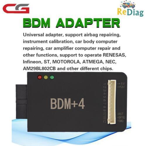 BDM 4 Adapter Work for CG100 Airbag Restore Devices Renesas When CG100 Software Version Over 3.0 Must Use This BDM+4 Adapter