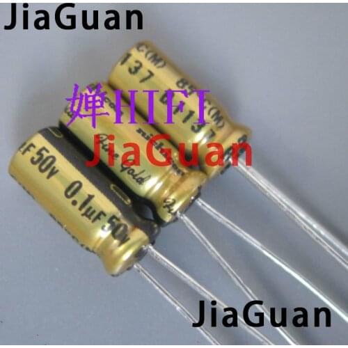 20PCS NICHICON FG 50V0.1UF 5x11MM fine gold 0.1UF 50V FineGold MUSE Audio Capacitor 0.1uf/50v hot sale 50v 0.1uF