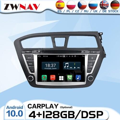 Carplay 128G 2 Din Android Radio Receiver For HYUNDAI I20 2014 2015 2016 2017 2018 2019 Audio Stereo Video Player GPS Head Unit