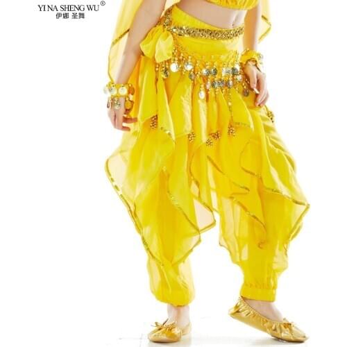 Kids Belly Dance Costumes Set Oriental Bellydance Costumes Girls Egypt Egyptian Bollywood Indian Carnival Belly Dancing Pants