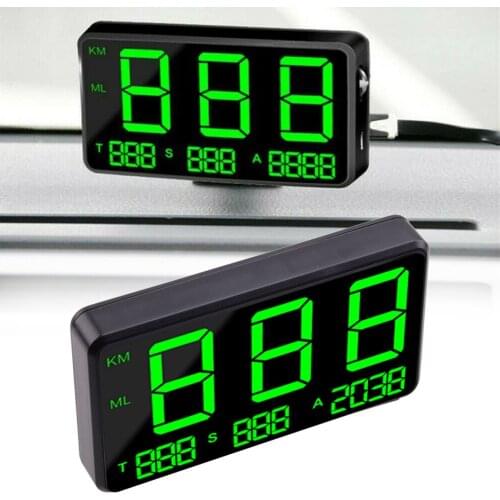 CITALL DC 5V 50-120mA GPS Speedometer MPH HUD KM/h Over Speed Warning Digital Display Universal for Cars Motorcycles Trucks