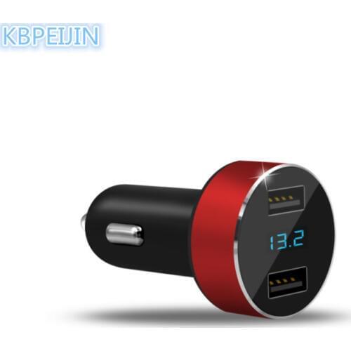 HO Car styling Smart Car Charger Digital Display Dual USB Phone Charger for saab 9-3 9-5 93 95 900 9000 accessories
