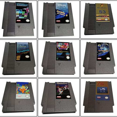 Game Memory Cards 8 Bit 72 Pins multi Game Cartridge For NES Classic Cartridge Games grey shell