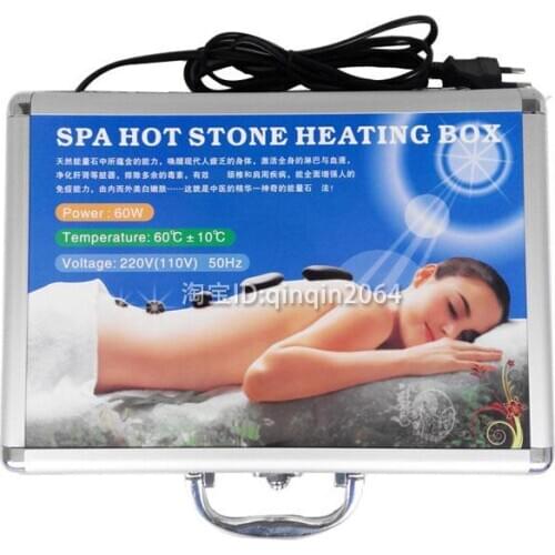 Stone massage Heater box,220V electric heating bag for hot energy lava volcanic stone spa massage 3*4 6*8 7*7 stone to choose