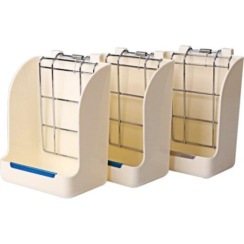 Rabbit Hutch Trough Feeder Drinker Food Bowl Rabbit Feeder Box Hopper Rabbit Cage Rex Rabbit Trough Feeders Automatic Farm