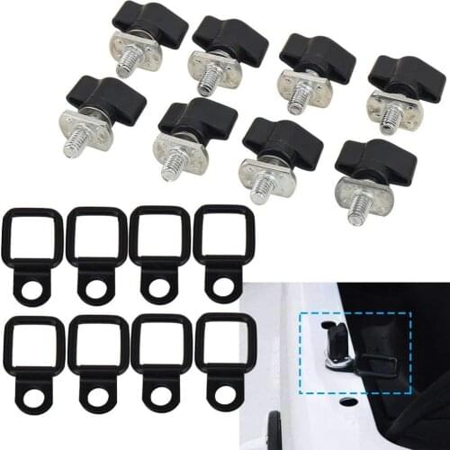 Fastener Thumb Screw + Nut + Washer + Tie-Down D-Rings cargo trailer mount for 1995-2017 Jeep Wrangler JK YJ TJ JKU