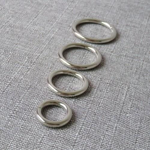 50 pcs strong plated metal clasp O ring wheel ring belt buckle for dog pet harness luggage backpack DIY sewing garment accessory