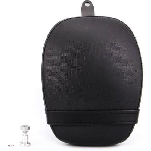 Motorcycle Black Soft Rear Passenger Saddle Seat Pad Leather Pillow for Harley 48 72 Forty Eight XL1200X XL1200V 2010-2016