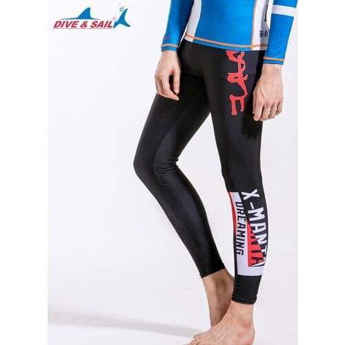 Mens Pants - Base Layer Leggings - for Swimming, Diving, Snorkeling, Surfing, Running, Training & Athletics
