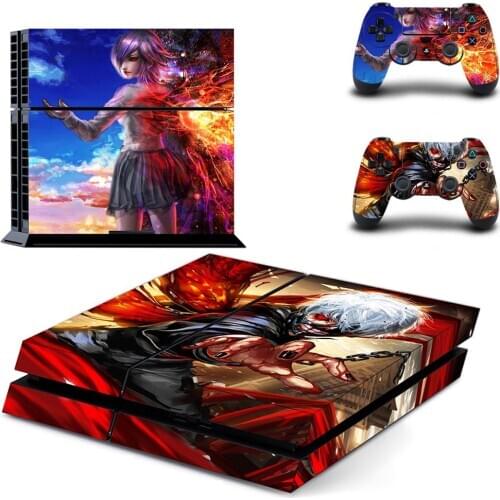 Anime Tokyo Ghoul Full Cover PS4 Stickers Play station 4 Skin Sticker Decal For PlayStation 4 PS4 Console & Controller Skins