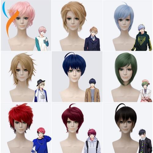 New Hand Tour A3! Cosplay Wigs Anime Game Muku Sakisaka Heat Resistant Synthetic Hair Misumi Ikaruga Halloween Party Unisex Wig
