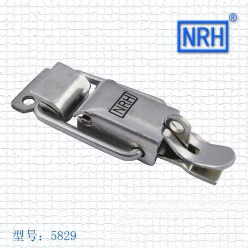 NRH5829 Lock Industrial lock Mechanical fastener Luggage buckle Hasp Blue zinc plated iron material