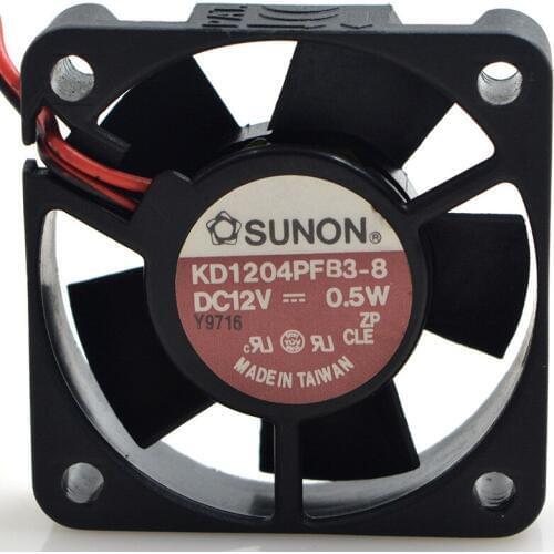 Original FOR Sunon KD 1204 PFB3-812V 0.5W4CM 4010 2-wire cooling fan