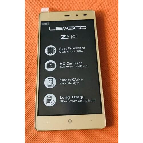 Used Original LCD Display +Digitizer Touch Screen + Frame for LEAGOO Z5C SC7731C Quad Core Free Shipping