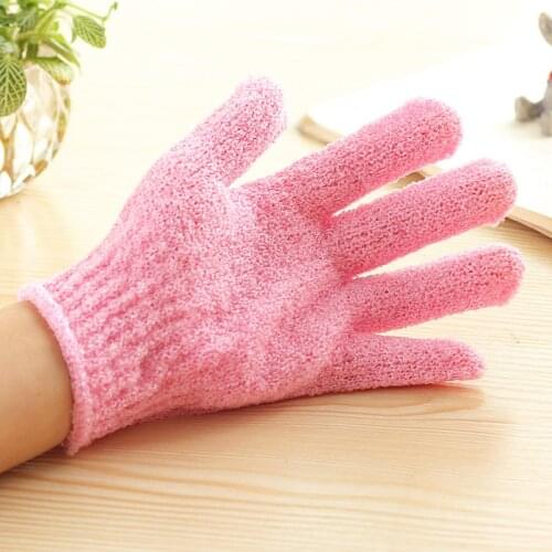 Peeling Exfoliating Gloves Shower Body Brush Fingers Bath Towel Body Scrub Gloves Bath Sponge Spa Foam Shower Bath Brushes