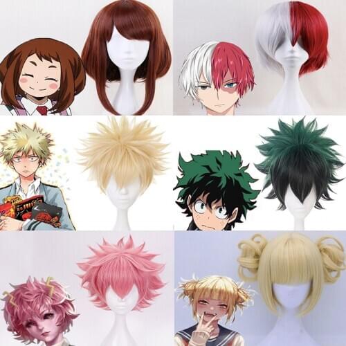 Anime My Hero Academia Cosplay Wigs Izuku Midoriya Katsuki Bakugou Shouto Todoroki Cosplay Wig Boku no Hero Academia Halloween