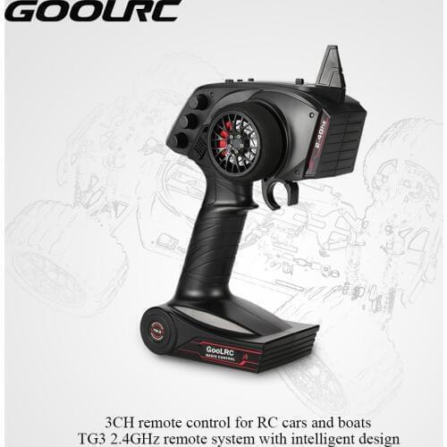 Original High Quality GoolRC TG3 2.4G 3CH for RC Car Boat RC Transmitter Digital Radio Remote Control Transmitter with Receiver