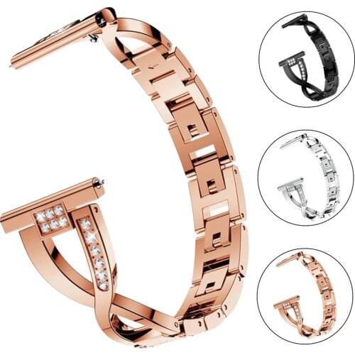 20 22mm Womens Diamond Wrist Band for Huami Amazfit GTS 2/Bip Watch Watchband for Amazfit GTR 42/47mm 2/2e Watch Strap Bracelet