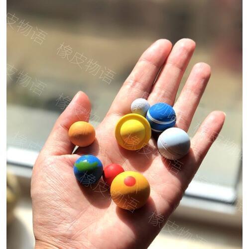 Rubber planet model toy 8pcs/set