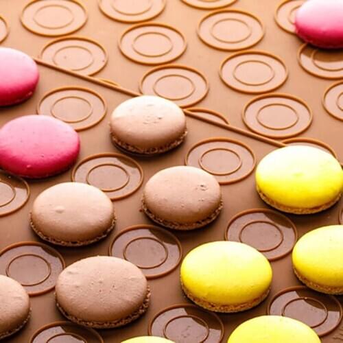30/48 Hole Macaron Silicone Pad Baking Mat Round Shape Baking Pad DIY Cake Dessert Oven Liner Baking Tools For Cakes Dropship