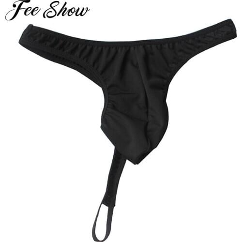 Sissy Panties for Men Sexy Thongs and G-strings Fashion Solid Color Low-rise Briefs Tangas T-back Lingerie Male Bikini Underwear