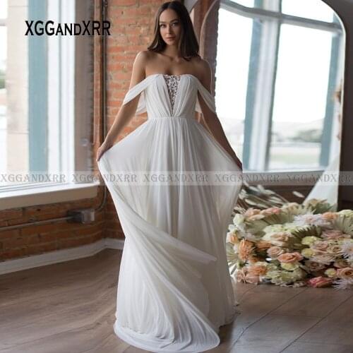 XGGandXRR Chiffon Wedding Dresses