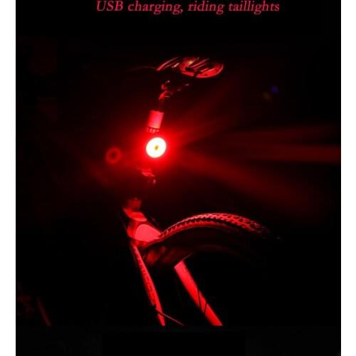 Bicycle taillights mountain bike warning lights rear lights usb charging strobe lights road bikes night riding equipment