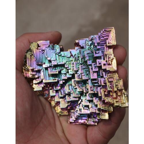 100g Bismuth Crystal Rainbow Bismuth Metal Crystal High-purity Colorful Crystal