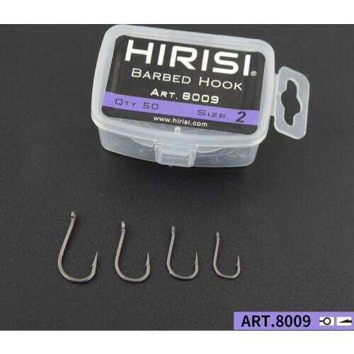 100pcs Coating High Carbon Stainless Steel Barbed hooks Carp Fishing Hooks Pack with Retail Original Box 8009