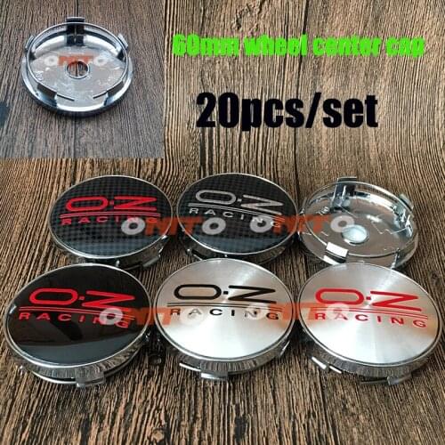 20pcs/set 60mm 2.36inch Auto Car Wheel Center Hub Cap Covers for OZ O.Z Racing Sticker Car Styling Dust-proof Car Accessories