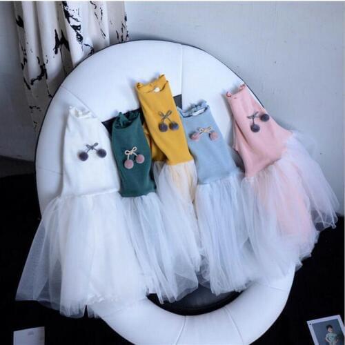 2018 Baby Girls Spring Autumn Long Sleeved TUTU Dress Children Girl Fashion Beautiful Princess Dresses Vestido Kids Clothing