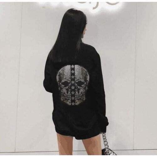 2021 new designer Sweatshirt collage girls Rhinestone Long Sleeve Hoodie Autumn winter style