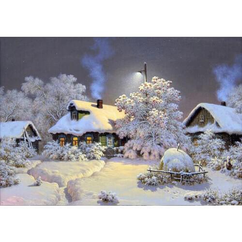 5D DIY Diamond Painting Winter landscape Full Square/Round Mosaic Diamond Embroidery Pictures Of Rhinestones Decoration TY912