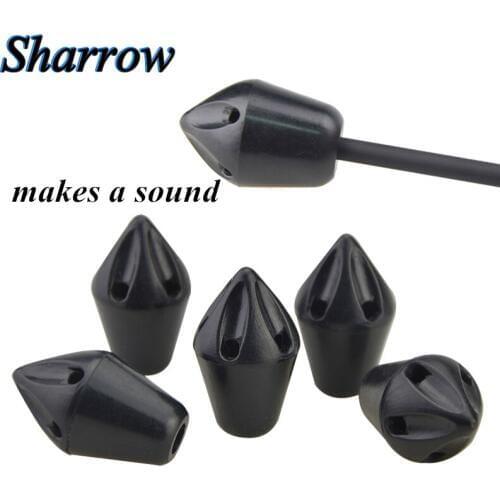 6/12pcs 8 mm Archery Safe Plastic Arrowheads Whistle Arrowhead Target Points Make A Sound When Shooting Hunting Arrow Accessory