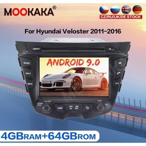 Car Radio GPS Navigation DVD Player For HYUNDAI Veloster 2011 - 2016 Android Multimedia Player 4+64GB PX6 Auto Stereo Head Unit