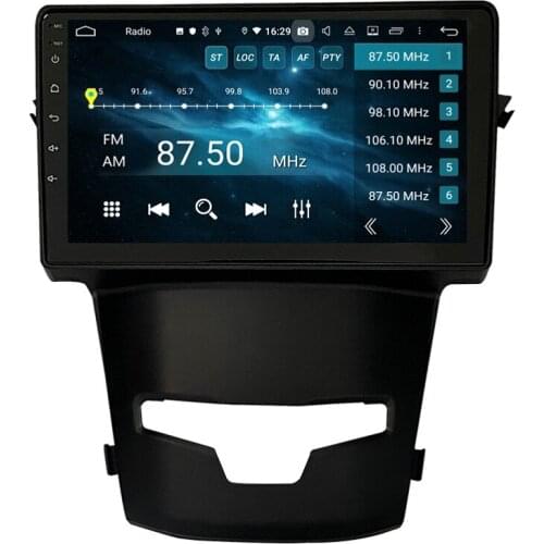 CarPlay & Android Auto DSP 9" PX6 Android 10 Car Stereo Radio DVD GPS Bluetooth 5.0 WIFI for SsangYong Korando 2014 2015