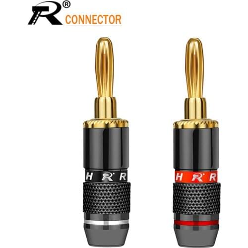 Non-Magneti Banana Plugs Audio Speaker plug Binding Post Terminal Banana Connectors 10pcs/5pairs