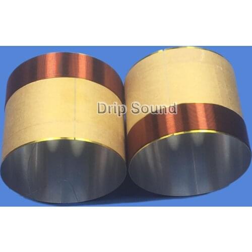 2pcs 76mm 76 Core 8ohm Bass Voice Coil ASV White Aluminium Woofer Sound Drive Speaker Repair Parts