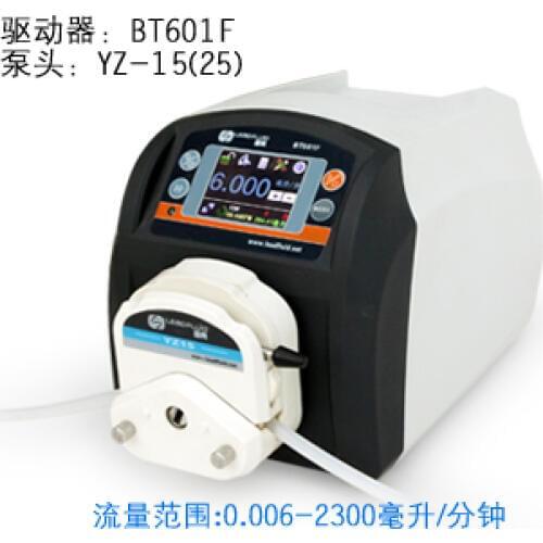 BT601F YZ25 lab High Big Flow Precise Dispensing Intelligent Peristaltic Dosing Pump Water Liquid Industry Pump 0.16-1700ml/min