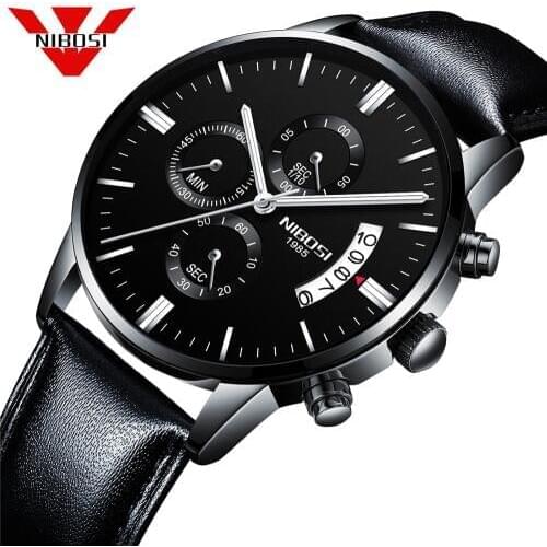 NIBOSI Mens Watch Luxury Top Brand Luxury Fashion Watches Relogio Masculino Military Army Watches Analog Quartz Wristwatches