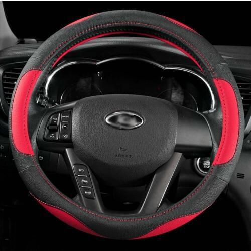 Car steering wheel cover Contrast sports car cover Car interior products Car color color matching steering wheel cover