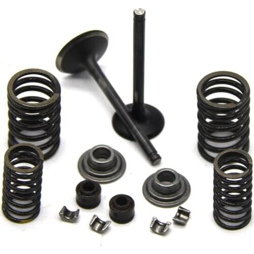 Valve Rebuild Kit Intake Exhaust Valves Springs Valve Stem Seals For YX125cc Engine ATV Go Kart Dirt Bike Cylinder Head