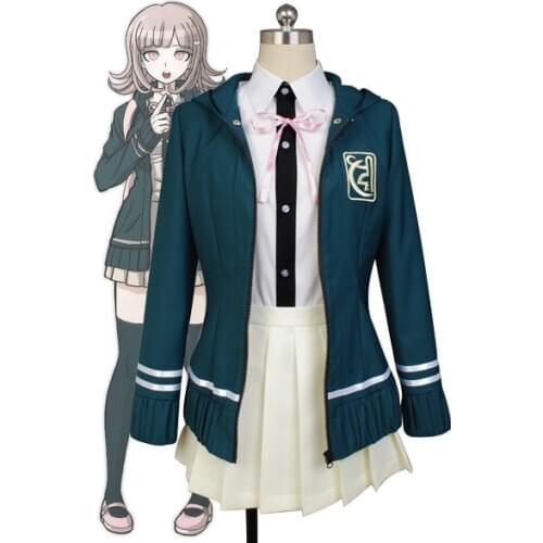 Cosplay Costume Super DanganRonpa Chiaki Nanami Cosplay Full Set Uniform Costume Halloween Carnival Full Set