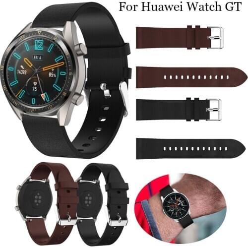 22mm leather bracelet for Huawei watch GT bracelet smart watch replacement bracelet for Huawei watch GT bracelet 46MM accessoriy