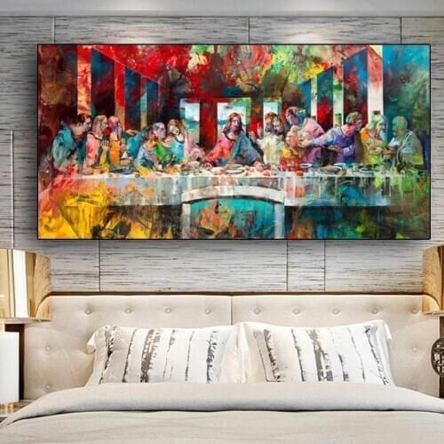 The Last Supper By Leonardo da Vinci Canvas Paintings On the Wall Art Posters And Prints Famous Christ Art Pictures Wall Decor