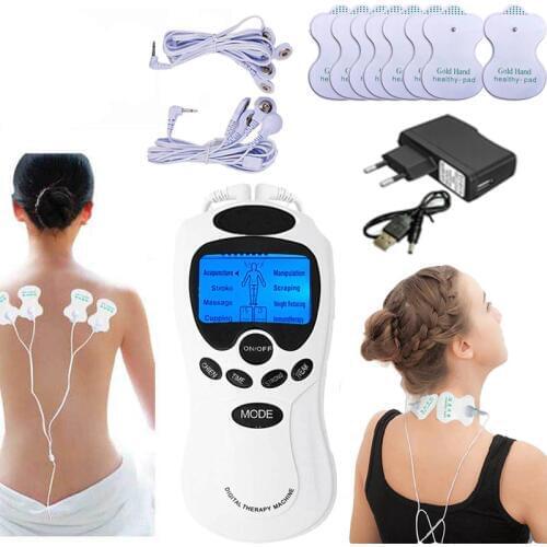 Home Health care TENS muscle therapy neck massager back machine Slimming Relax Fat Burner pain pad massage stimulator machine